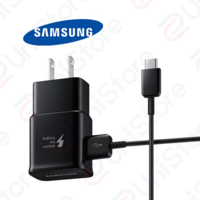 Cargador rápido original Samsung EP-TA20JBE con cable USB tipo C para Galaxy S8 S9 Foto 1 de 4