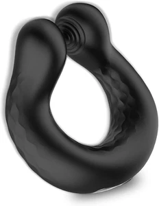 Double Head Wavy Pattern Increase Friction Rechargeable Silicone Massager,10 Pow - Picture 1 of 6