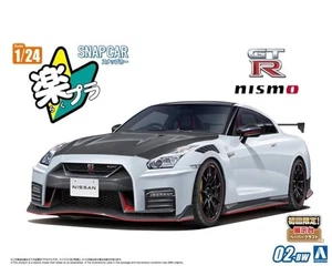 Aoshima 1/24 Snap Kit R35 Nissan GT-R NISMO 2022 Brilliant White Pearl Model Kit - Picture 1 of 4