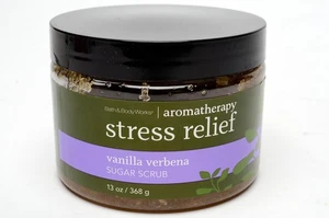Bath & Body Works Aromatherapy Stress Relief Vanilla Verbena Sugar Scrub New - Picture 1 of 14