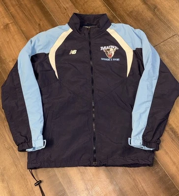 Chaqueta cortavientos University of Maine Track para mujer mediana New Balance Bears Foto 1 de 4