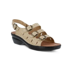 Flexus by Spring Step Adriana, Size: 41 M, Beige Python Leather US 9 .5-10 - Picture 1 of 4