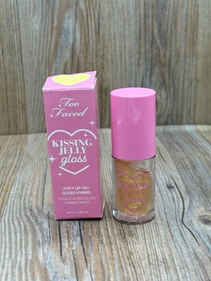 **NEW** Too Faced Kissing Jelly Hydrating Lip Oil Gloss Pina Colada - Image 1 of 4