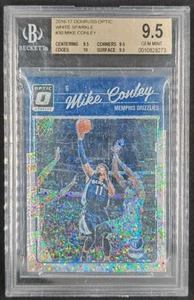 2016-17 Panini Donruss Optic White Sparkle #30 Mike Conley BGS 9.5 GEM MINT SSP - Picture 1 of 2