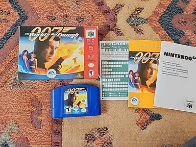 Nintendo 64 N64 James Bond 007 WORLD IS NOT ENOUGH in Box w Manual & Inserts CIB - Image 1 of 4
