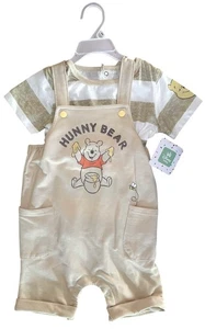 Disney Winnie the Pooh Conjunto Mono Bebé Niño con Camiseta Manga Corta Talla 24M Beige - Imagen 1 de 4
