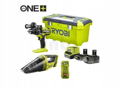 Ryobi RPD18X-2C52VTA55 Wiertarko-wkrętarka Odkurzacz Akumulatory Skrzynia - Image 1 of 4
