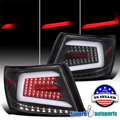 Fits 2008-2014 Subaru Impreza WRX Sequential LED Tail Lights Brake Lamp Black Foto 1 de 4