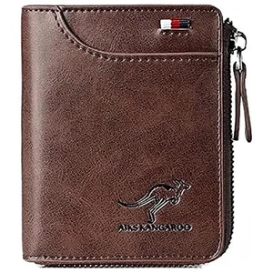 Men Wallet Zipper Genuine Leather Purs, Aiks Kangaroo Wallets, PU Stylish Sof... - Picture 1 of 7