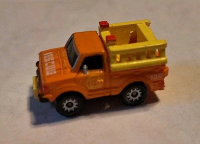 Vintage Micro Machines Galoob Datsun Rescue Truck Orange - Image 1 of 4