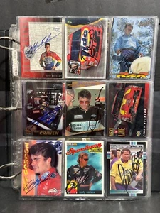 Vintage  Nascar Autographed  Card Lot Awesome Collection 72 Autographs - Picture 1 of 9