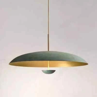 1950 1 Light Chandelier Mid Century Modern Rust Pendant Sputnik Light Fixture - Image 1 of 4