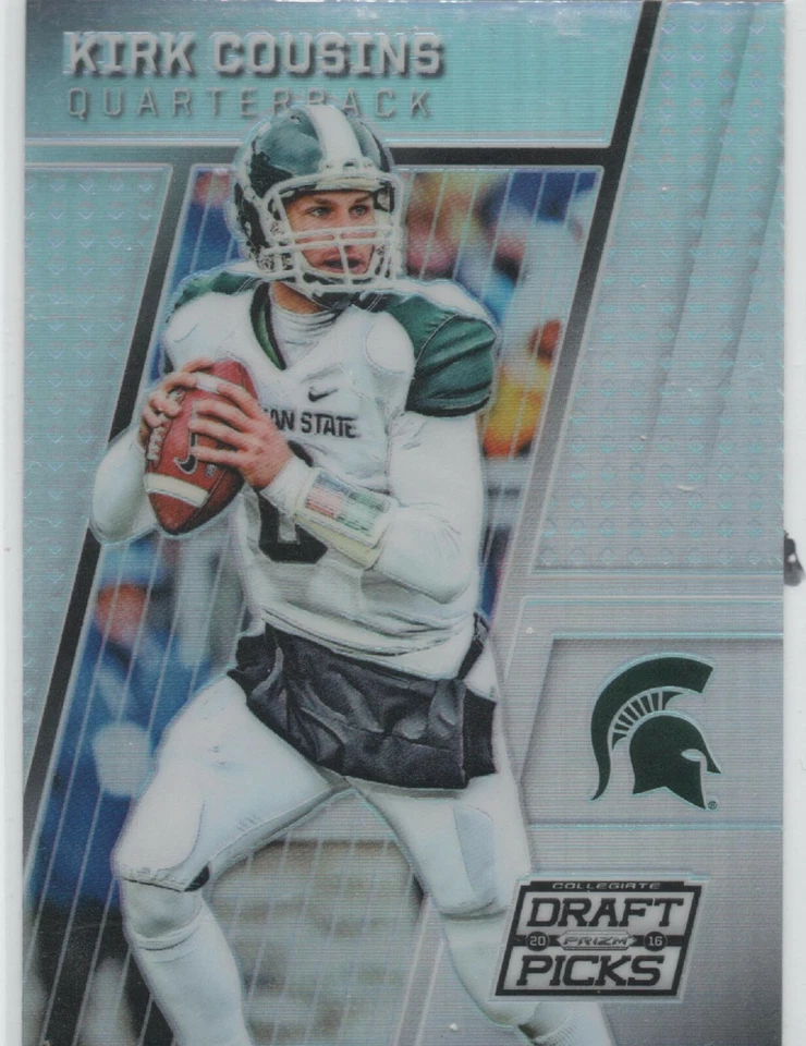 2016 Prizm Draft Picks SILVER PRIZM #62 Kirk Cousins MINNESOTA VIKINGS xx - Image 1 of 1