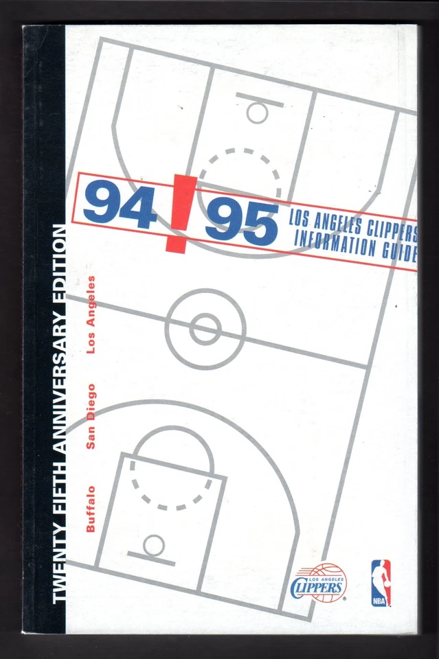 1994 - 1995  LOS ANGELES CLIPPERS  MEDIA PRESS GUIDE  NEAR MINT - Image 1 of 1