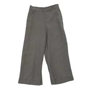J. Crew Point Sur Linen Blend Cropped Wide Legs Pants Lilac Gray size 0 Petite - Picture 1 of 7