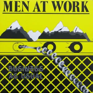 Men At Work Business As Usual Yellow Cover 1982 Vinyl LP Superfast Shipping! - Foto 1 di 4