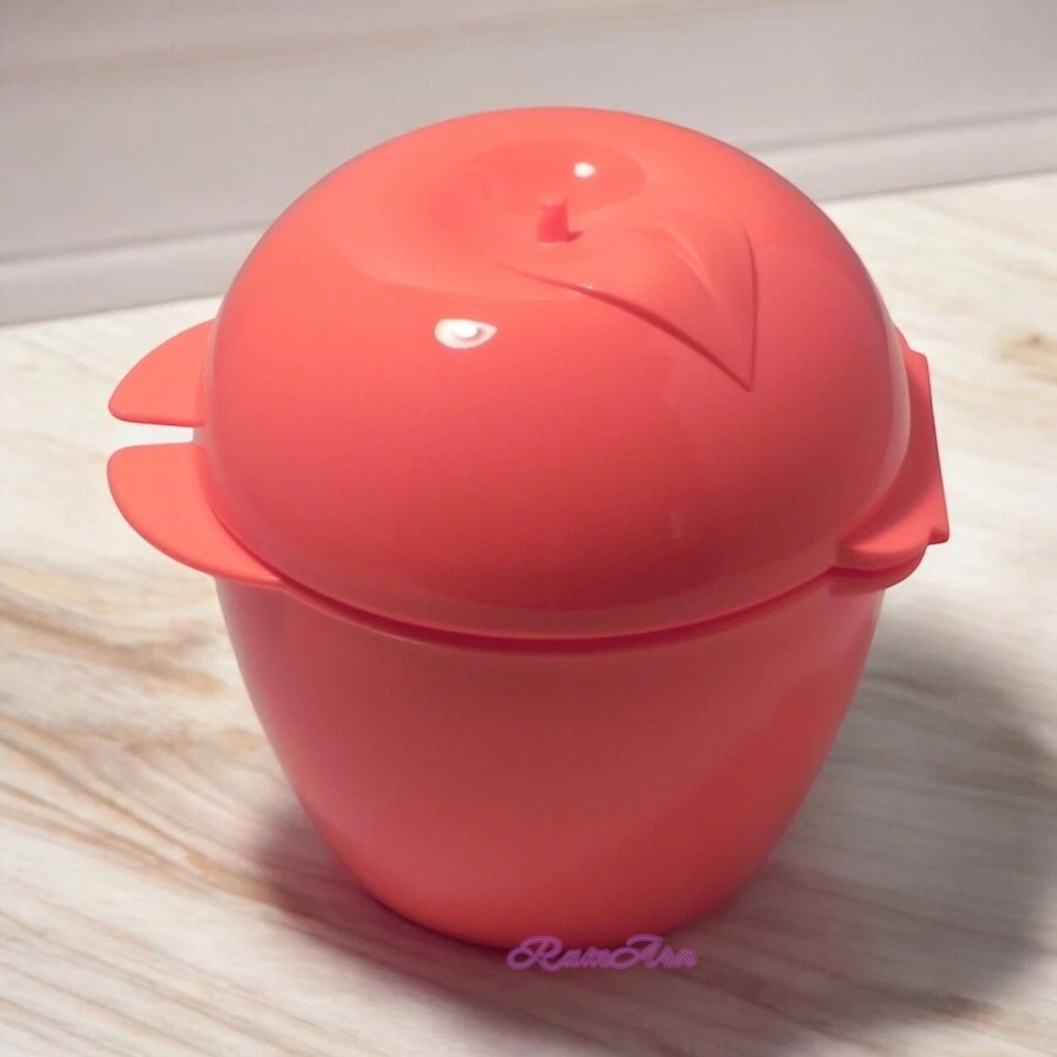 Tupperware Äpfelchen Apfeldose Apfelbox Box Pausenbox Pausendose  Rot- NEU - Bild 1 von 1