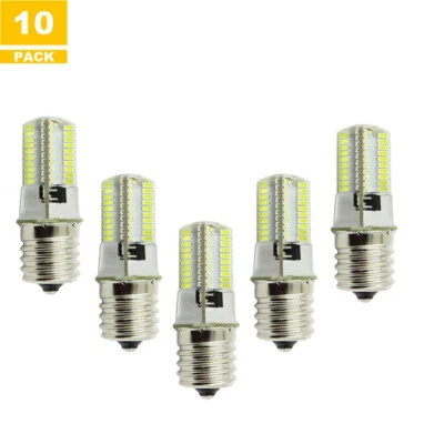 10xE17 LED Bulb 80-3014SMD 110V 3.5W White Silicone Light for Microwave H - Image 1 of 4