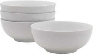 Everyday White by Fitz and Floyd Soup Cereal Porcelain Bowls, Set of 4 - Picture 1 of 3