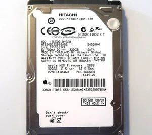 Hitachi HTS545032B9SA02 0A70463 DA3031 Thailand 655-1539A 320gb 2.5" Sata AUG-09 - Picture 1 of 1