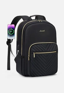 Lovevook - The V Laptop Backpack for Women, Black, Waterproof - Photo 1/7