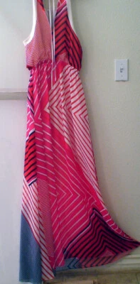 Искусство геометрический длинный BEBE платье, размер S - Изображение 1 из 4