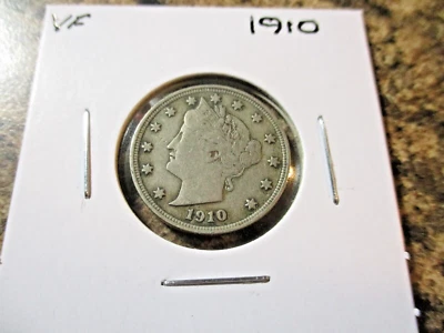 1910 V NICKEL VF    QQ - Image 1 of 2