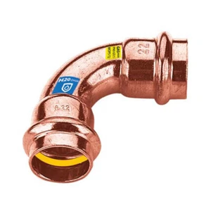 5 Stück Frabo Gas - Wasser Kombifitting Press V Kontur Bogen 90° IG/IG 22mm - Bild 1 von 1