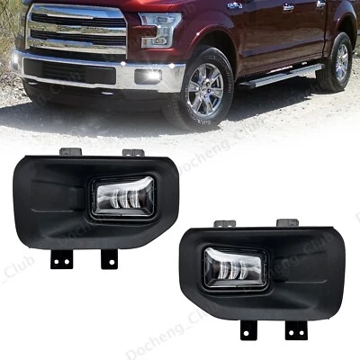Luces antiniebla LED con bisel para parachoques Ford F150 F-150 2015-2017 Foto 1 de 4