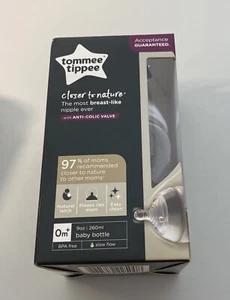 Tommee Tippee Closer to Nature Bottle 0m+ w/ Anti-Colic Valve BPA Free - Picture 1 of 4
