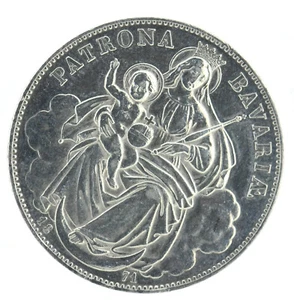 Bayern  1 Taler 1871  Ludwig II Patrona Bavaria Marientaler - fast unzirkuliert - Bild 1 von 6