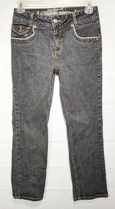 HANNAH MONTANA Girl's Black Regular Fit Straight Leg Stretch Jeans size 12 - Picture 1 of 12