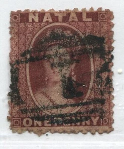 Natal QV 1863 1d used - Picture 1 of 1