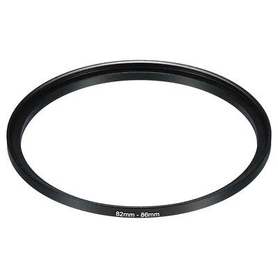 82mm-86mm Metal Step Up Ring, Camera Lens Filter Adapter Ring Black Foto 1 de 4