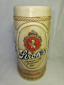 Stroh's Stein Mug Tankard America's Only Fire Brewed Beer The Stroh Brewery Co. - Picture 1 of 6