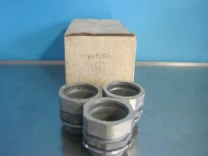 3 NEW 1-1/2" THINWALL CONDUIT COMPRESSION CONNECTORS INSULATED THROAT 86T150 BOX - Picture 1 of 12