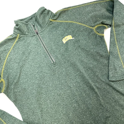 Oregon Ducks Knights A For Her 1/4 Zip Pullover Activewear Woman’s M Green - Image 1 of 4