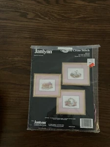 Janlynn gezähltes Kreuzstich-Set #09-53 im Garten NEU versiegelt 1994 - Bild 1 von 3