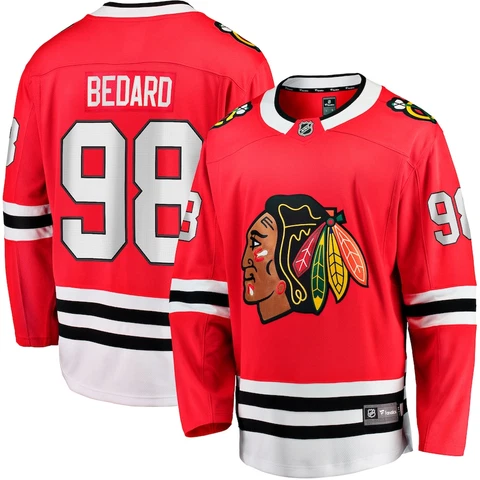 Men's 'Connor Bedard' #98 'Chicago Blackhawks' Stitched Jersey Cover