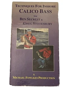 Rare Techniques For Inshore CALICO BASS with Ben Secrets & Greg Stotesbury VHS - Picture 1 of 3