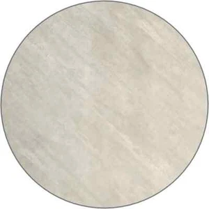 Mesa redonda de restaurante de 24"" con acabado superior laminado blanco - Imagen 1 de 6