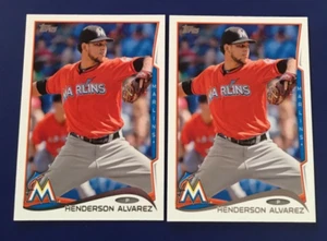 2014 Topps # 241 Henderson Alvarez Lot 2 No Hitter 2013 Miami Marlins - Picture 1 of 1