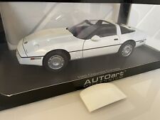 AutoArt 1/18 Scale 1986 Chevy Corvette Diecast Car White Rare NIB NO RSRV