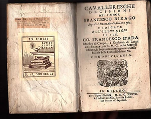 PERGAMINO! Juegos de medievales decisiones Señor. Francesco Birago. 1637 STO.2 - Picture 1 of 1