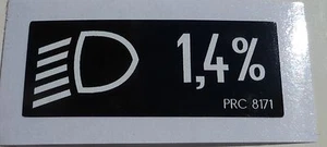 Land Rover Defender 90 110 TDi Headlamp Decal Label Badge Information PRC8171 - Picture 1 of 1