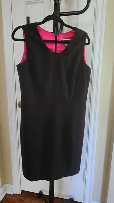AMANDA SMITH WOMEN'S MISSES SIZE 10 BLACK RETRO STYLE MINI DRESS SLEEVELESS NWOT - Image 1 of 4
