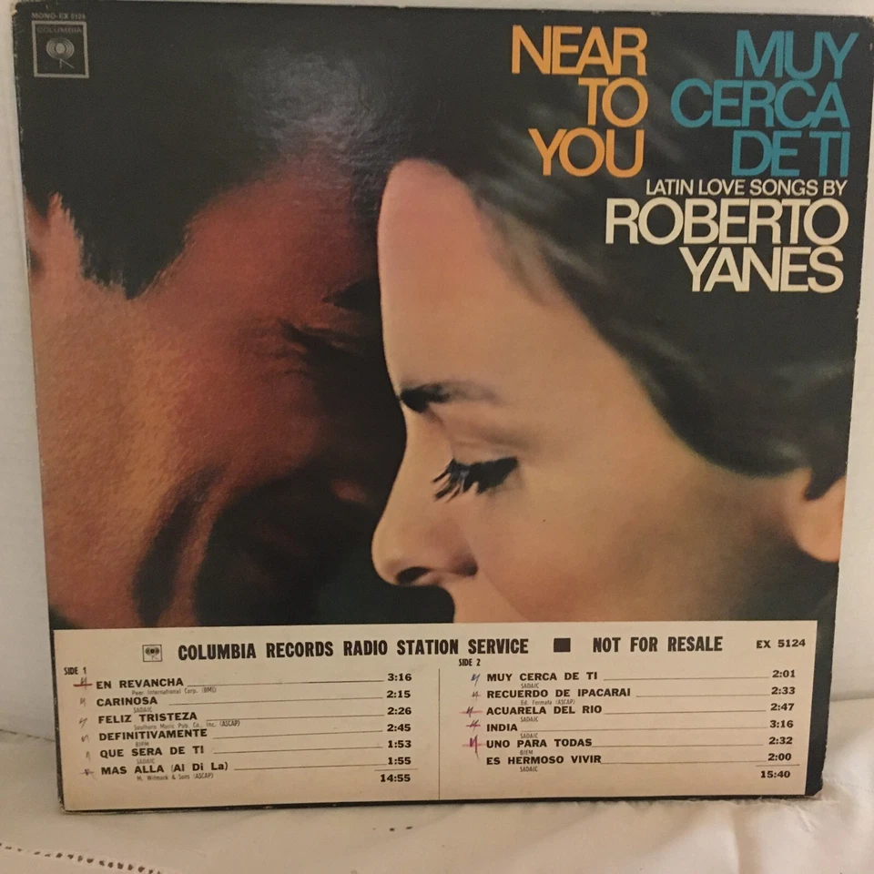 ROBERTO YANES      LP    MUY CERA DE TI , NEAR TO TO YOU ( PROMO ) - Image 1 of 4