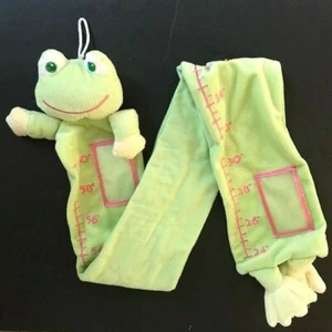 Dandee Plush Pink Green Frog Growth Chart Picture Holder Hanger - Picture 1 of 7
