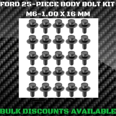1983+ Ford Club Wagon Econoline Van E150 E250 E350 Body Bolts M6-1.00 X 16 OEM - Image 1 of 2