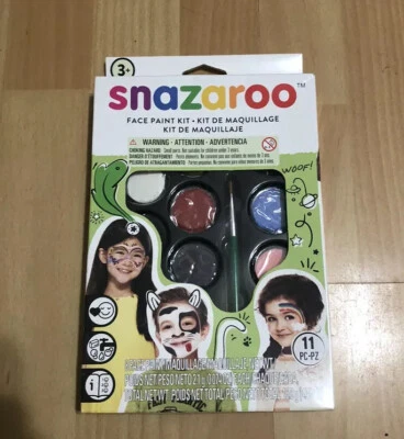 Snazaroo Rainbow Face Paint Palette Kit for Kids and Adults, 8 Colours, 11pcs, - Image 1 of 3